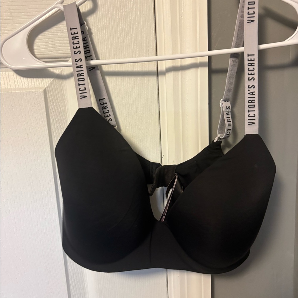Victoria's Secret Black Bra with Logo Straps